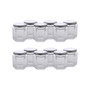 Set of 12 Hexagon Jars with Lids