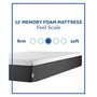 Onyx 12" Memory Foam Plush Mattress- King