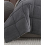 Sherwood Microsuede Grey Down Alternative Comforter Set, Full/Queen