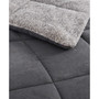 Sherwood Microsuede Grey Down Alternative Comforter Set, Full/Queen