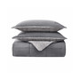 Sherwood Microsuede Grey Down Alternative Comforter Set, Full/Queen