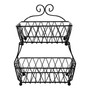 2-Tier Wire Basket Stand