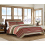 Yakima Valley Stripe Persimmon Reversible 2-Piece Twin Quilt Set
