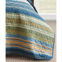 Yakima Valley Stripe Persimmon Reversible 2-Piece Twin Quilt Set