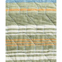 Yakima Valley Stripe Persimmon Reversible 2-Piece Twin Quilt Set