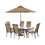 Oasis Outdoor Aluminum 7-Pc. Dining Set (84" x 42" Dining Table and 6 Dining Chairs), Created for Macy's