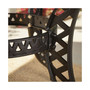 Cayman Traditional Outdoor Cast Hexagonal Dining Table