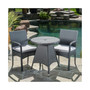 Peterson Outdoor 3 Piece Bistro Set with Cushions