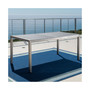 Cape Coral Outdoor Dining Table with Glass Top