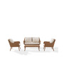 Landon 4 Piece Outdoor Wicker Conversation Set