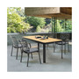 Portals Outdoor Rectangle Dining Table with Top