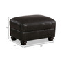 CLOSEOUT! Roselake Leather Ottoman, Created for Macy's