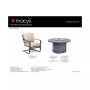 Vintage II Fire Pit and Chat Set Outdoor Collection, with Sunbrella® Cushions, Created for Macy's