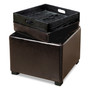 Bartlett Leather Storage Ottoman