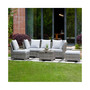 6 Piece Outdoor Patio All-Weather Wicker Sectional