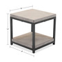 Viewport Aluminum Double Shelf End Table, Created for Macy's