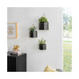 Modern Geometric Metal 3-Piece Wall Planters Set