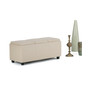 Avalon Faux Leather Storage Ottoman with 3 Trays