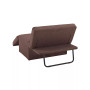 16.9" Steel, Foam and Polyester Michaela Convertible Ottoman