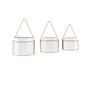 Geometric 3-Piece Wall Planters Set