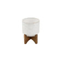 Sunmoon Ceramic Planter on Stand, 4.25"