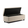 Easton Faux Leather Rectangular Storage Ottoman