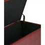 Easton Faux Leather Rectangular Storage Ottoman