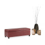 Easton Faux Leather Rectangular Storage Ottoman