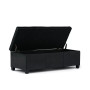 Easton Faux Leather Rectangular Storage Ottoman