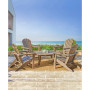 35.5" D Outdoor Patio Round Coffee Table