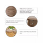35.5" D Outdoor Patio Round Coffee Table