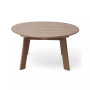 35.5" D Outdoor Patio Round Coffee Table