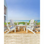 35.5" D Outdoor Patio Round Coffee Table