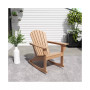 Outdoor Patio Poly Adirondack Rocking Chair Rocker