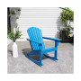 Outdoor Patio Poly Adirondack Rocking Chair Rocker