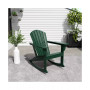 Outdoor Patio Poly Adirondack Rocking Chair Rocker
