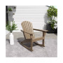 Outdoor Patio Poly Adirondack Rocking Chair Rocker