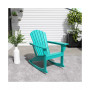 Outdoor Patio Poly Adirondack Rocking Chair Rocker