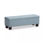 Hannah Button-Tufting Storage Ottoman Bench, Quick Ship