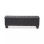 Hannah Button-Tufting Storage Ottoman Bench, Quick Ship
