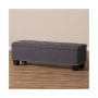 Hannah Button-Tufting Storage Ottoman Bench, Quick Ship