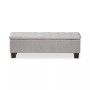 Hannah Button-Tufting Storage Ottoman Bench, Quick Ship