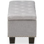 Hannah Button-Tufting Storage Ottoman Bench, Quick Ship