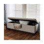 Hannah Button-Tufting Storage Ottoman Bench, Quick Ship