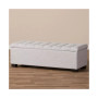 Roanoke Grid-Tufting Storage Ottoman Bench