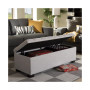Roanoke Grid-Tufting Storage Ottoman Bench