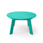 32" High Density Polyethylene Outdoor Round Coffee Table