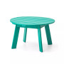 32" High Density Polyethylene Outdoor Round Coffee Table