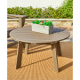 32" High Density Polyethylene Outdoor Round Coffee Table