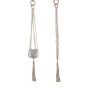 Single Beaded Macrame Plant Hanger, 39"